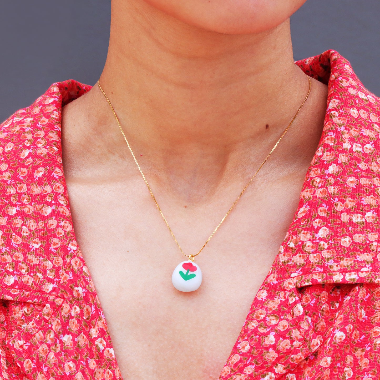 Floral Pendant Necklace